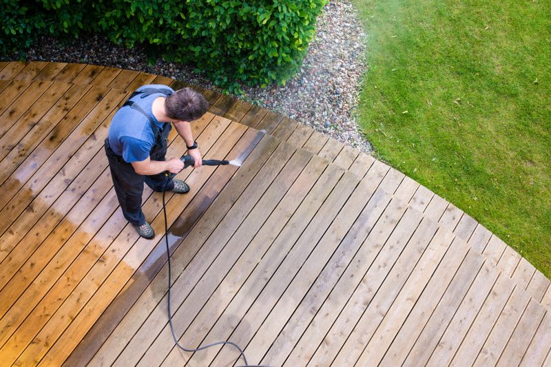 Deck Powerwashing Process
