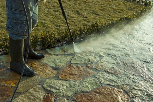 Stone Power Washing in Bryan