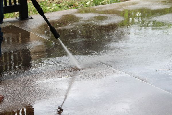Concrete Deck Cleaning in Bryan