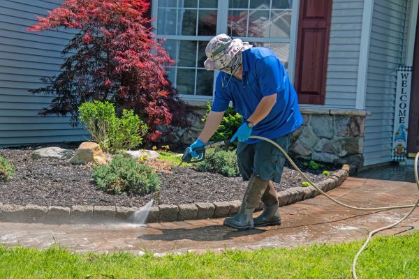 Brick Walkway Cleaning in Bryan