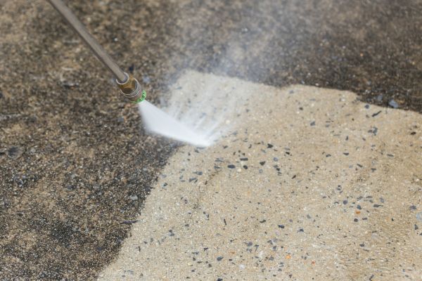 Deck Concrete Cleaning in Bryan