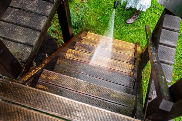 Wood Power Washing in Bryan